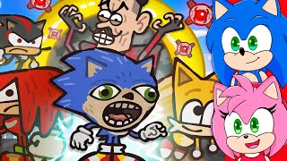 Sonic and Amy watch The Ultimate “Sonic The Hedgehog Movie 1 & 2” Recap Cartoon!