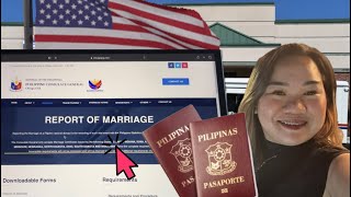 STEP BY STEP HOW TO ASSEMBLE REPORT OF MARRIAGE to Philippine Consulate General in USA 2025 🇵🇭🇺🇸