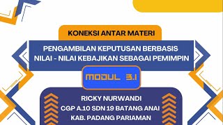 KONEKSI ANTAR MATERI MODUL 3.1