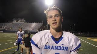 Interview with Ortonville Brandon 2017 WR/S Kevin Bickett