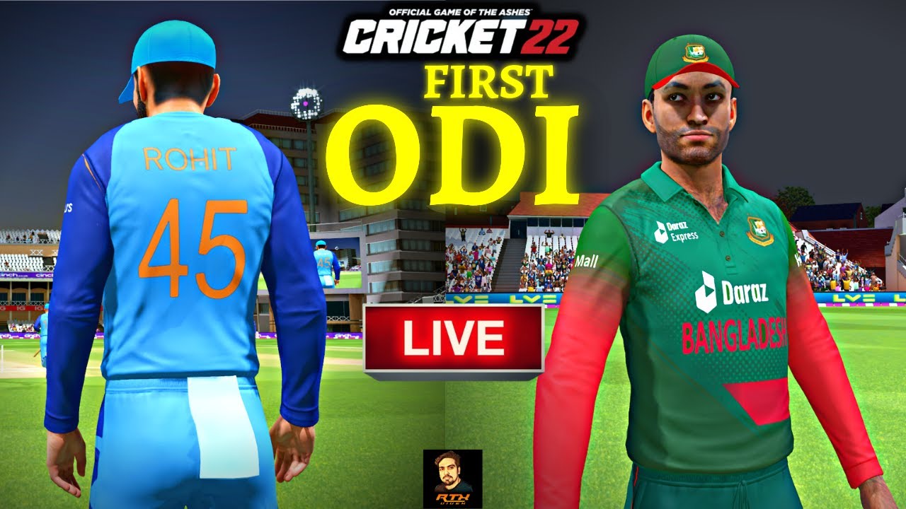 India Vs Bangladesh 1st ODI Match - Cricket 22 Live - RtxVivek - YouTube