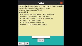 Python socket chat development time-lapse