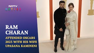 Ram Charan Attends Oscars 2023 With Wife Upasana Kamineni