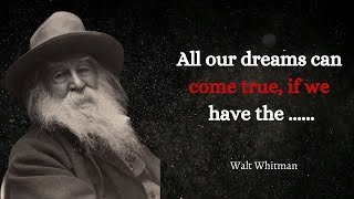 "Be Uplifted by Walt Whitman's Quotes" | Inspirational Quotes | Quotes about Life