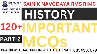 PART-2 HISTORY RELATED IMPORTANT QUESTIONS GK SAINIK RMS NAVODAYA ONLINE OFFLINE