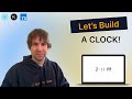 Let's Build... A Clock! Make a digital clock with Next.js, React, Tailwind and TypeScript!