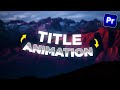 How To Make Stunning Text Animations (premiere Pro)