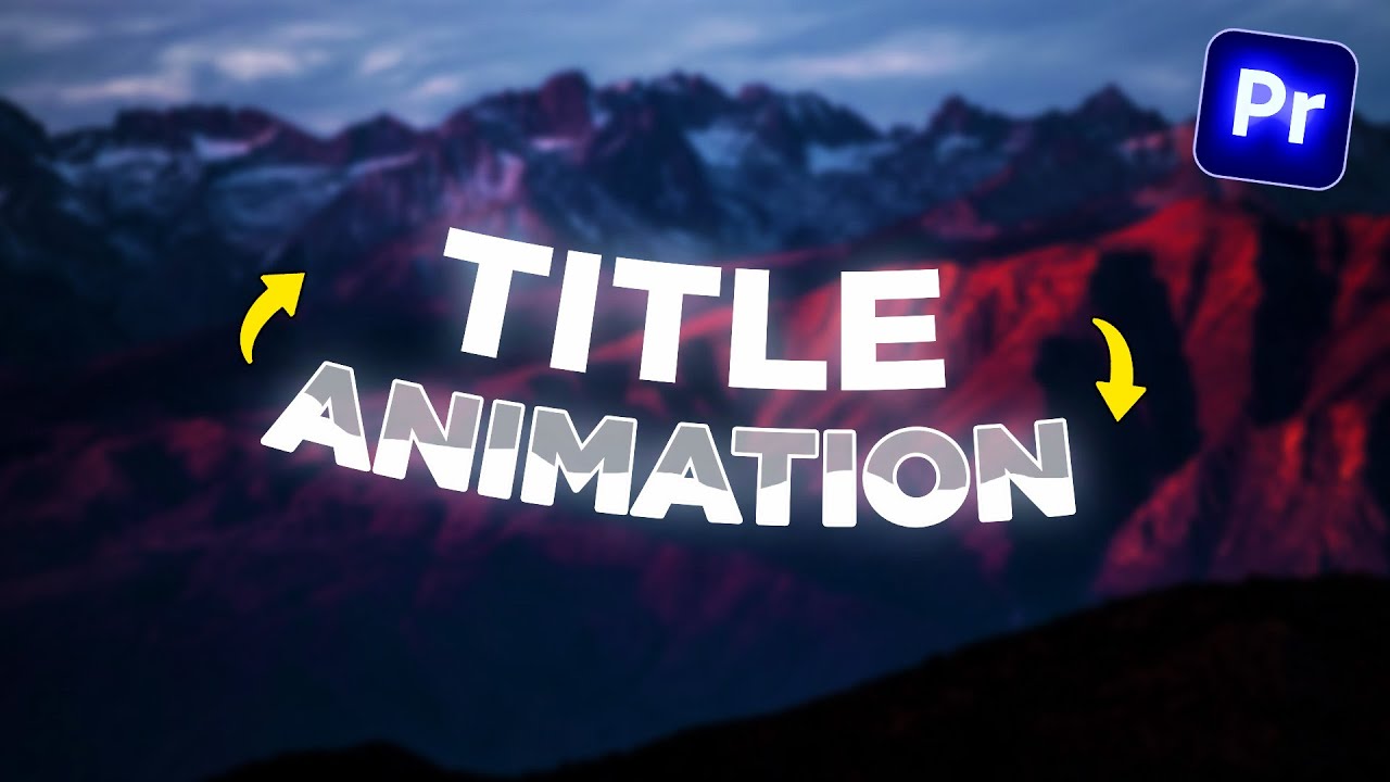 How To Make Stunning Text Animations Premiere Pro Youtube