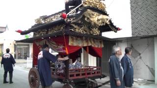 2012.9.28 安積国造神社秋季祭礼　本一太鼓台山車①