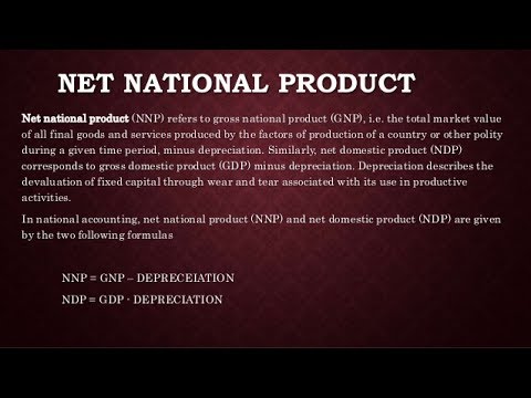 NNP: NET NATIONAL PRODUCT For SSC/BANKING/UPPSC - YouTube