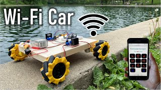 Smartphone controlled WiFi car | esp32 | Mecanum wheels