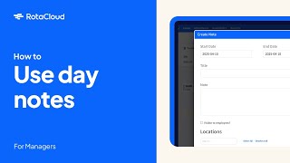 How to use day notes (Tutorial)