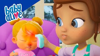 🎬Baby Alive Official 🌈👶🏽 Baby Lulu Catches a Cold 🍼✨Kids Videos and Baby Cartoons 💕