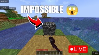 minecraft new challenge on Live [DAY-7] breaking bedrock #minecraft