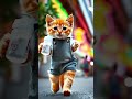 dudi dudi dam dam😂 cat and dog dance😍 dudidam cats catdance trending shorts catsworld mycat