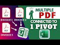 How To Extract Data From Multiple PDF To an Excel PIVOT Table Using Power Query | EASY