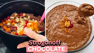 RECEITA DE STROGONOFF DE CHOCOLATE FÁCIL 🍫 TAMIRES MOTA