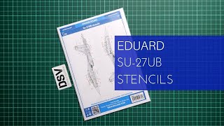 Eduard 1/48 Su-27UB Stencils (D48075) Review