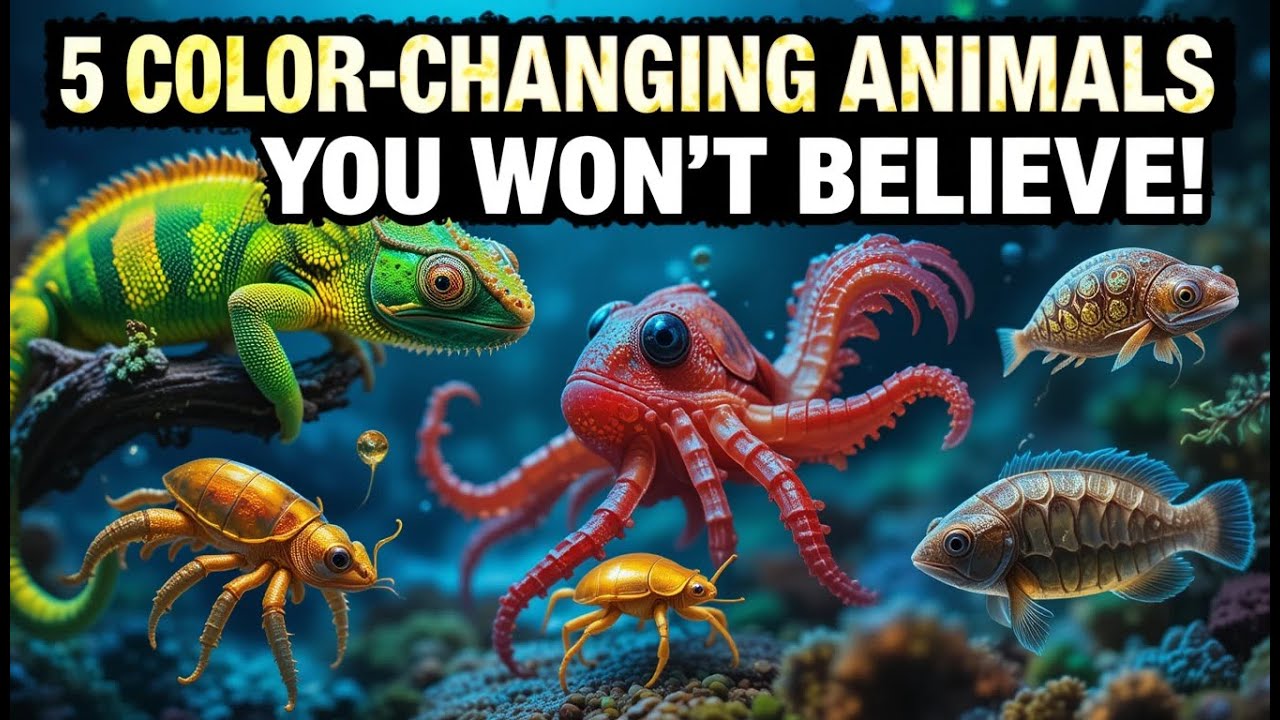 5 Color Changing Animals That Will Blow Your Mind Youtube