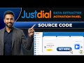 justdial license panel script |  just dial scraper  | how to extract data from justdial for free