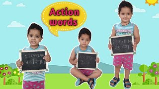 Action words | Top 10 Action words for kids | kids preschool kids Learning video | kids vocabulary
