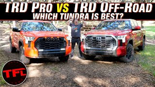 2022 Toyota Tundra TRD Off-Road vs. TRD Pro - You Pay More BUT Do You Really Get More?