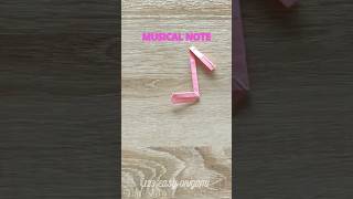 ORIGAMI MUSICAL NOTE TUTORIAL | DIY MUSICAL NOTE TOY CRAFTING | PAPER TOY ORIGAMI ART