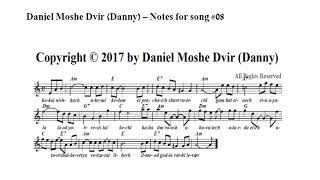 Daniel Moshe Dvir (Danny) - 1st Album-  Song 08   הכל נשכח טשרנחובסקי