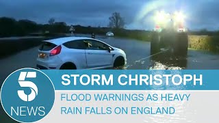 Drivers are rescued as Storm Christoph batters England with heavy rain | 5 News