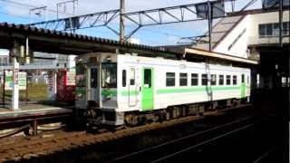 室蘭本線キハ150形100番台 苫小牧駅発車 JR-Hokkaido KIHA150 series DMU