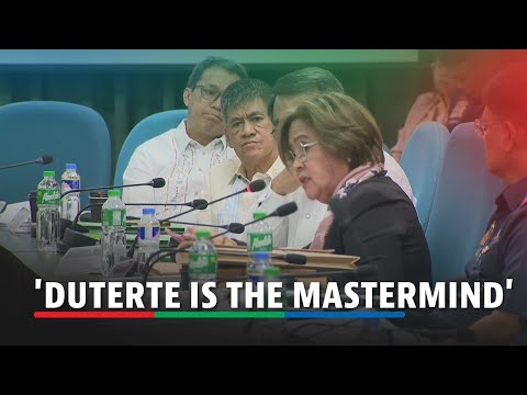 De Lima tinawag na 'mastermind' ng drug war killings si Duterte ABS-CBN News