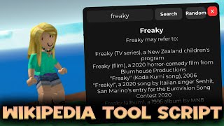 Wikipedia Tool Script - ROBLOX EXPLOITING