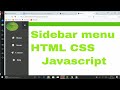How to Create Animated Sidebar Menu Using HTML,CSS and Javascript  2018 - WebTech Sid