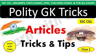 Indian Polity: The Important Articles You Must Know📖 (Tricks & Tips 2022)🌝