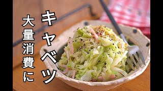 【作り置き・キャベツの消費】酸味がまろやか！！キャベツのハニー粒マスタードマリネの作り方