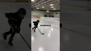 Practising slapshots while skating, trying to get better #Tryouts #U11 #Hockey