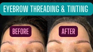 EYEBROW THREADING AND HENNA TINT USING SUPERCILIUM COLOR