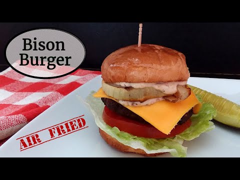 Airfryer Bison Burger Recipe