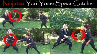NINJA WEAPONS TRAINING 🥷🏻 How To Fight With Ninjato vs Spear (Yari Yose) Ninjutsu Training