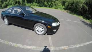 4K Review 1993 Lexus SC400 Black Virtual Test-Drive \u0026 Walk-around