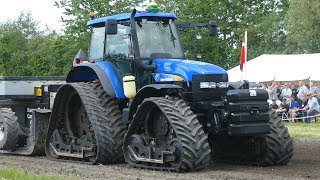 New Holland TM155 w/ Tracks Pulling The Heavy Sledge at Aabybro Pulling Arena | Tractor Pulling DK