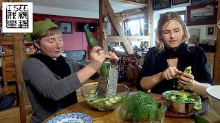 德国美食烤填狗鱼及希登塞岛居民生活