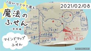 2021/02/08マインドマップ×ふせん「1日がサクサク進む魔法のふせん」実践編