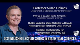 Susan Holmes - Hidden Variables: Using Statistics To Decode Heterogeneous Microbiome Data