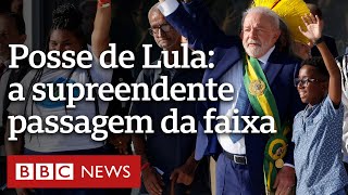 Posse de Lula: faixa presidencial é entregue por cidadãos