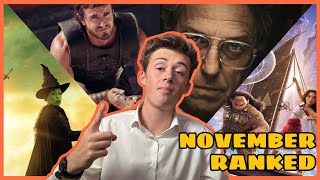 NOVEMBER MOVIES | 2024 | RANKED | (ALL 5 FILMS)