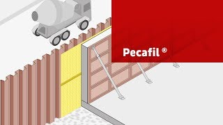 Pecafil® permanent formwork as a separation layer for sheet pilings