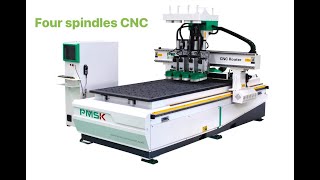 Four Spindles CNC router M4 四工序开料机