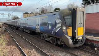 🏴󠁧󠁢󠁳󠁣󠁴󠁿 Scotrail 385 EMUs at Linlithgow   Awesome sounds!