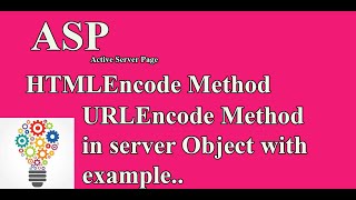 HTML Encode and URL Encode Method in ASP